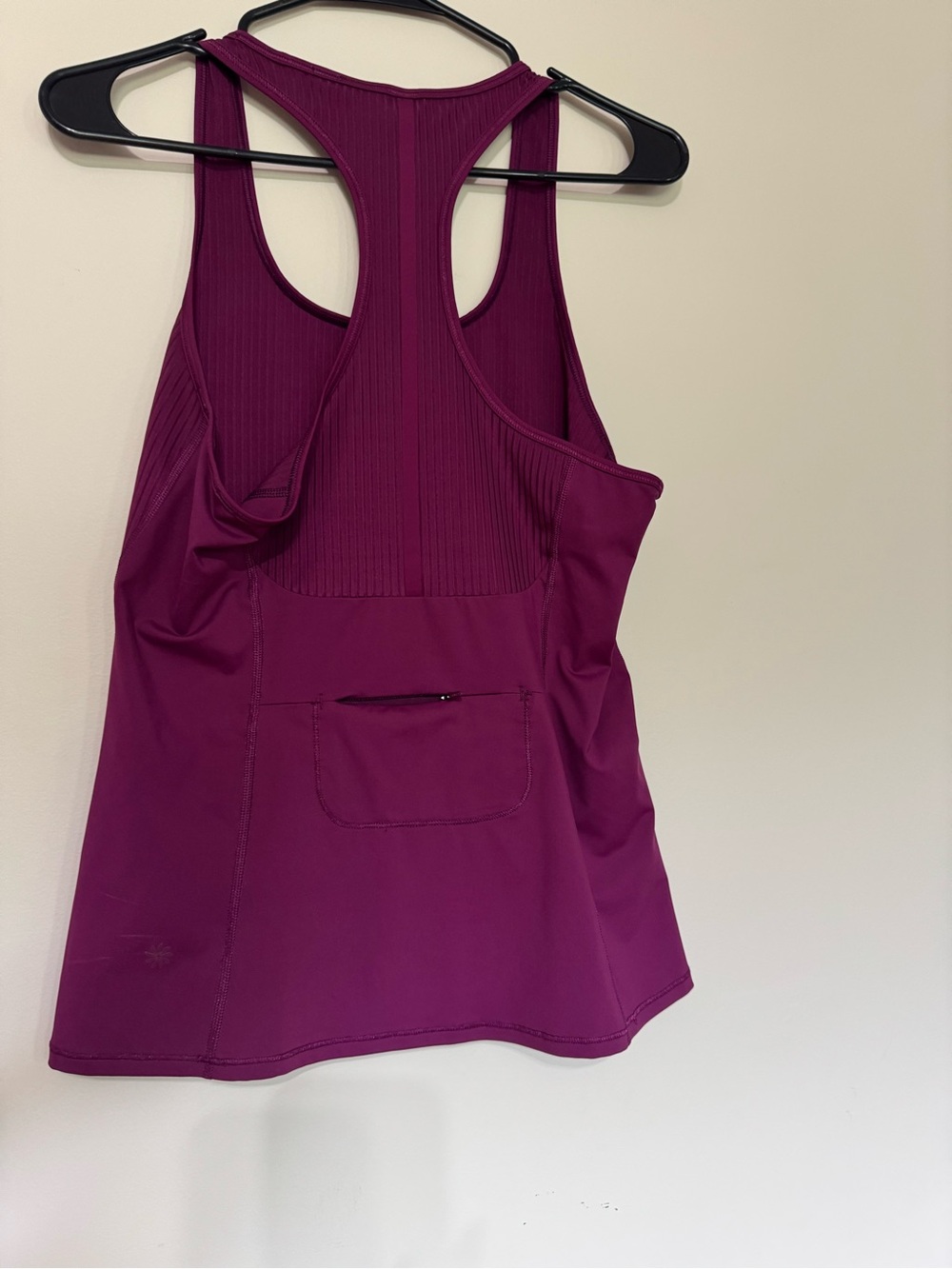 Athleta Deep Magenta Ribbed Racerback Tank - Picture 5 of 5